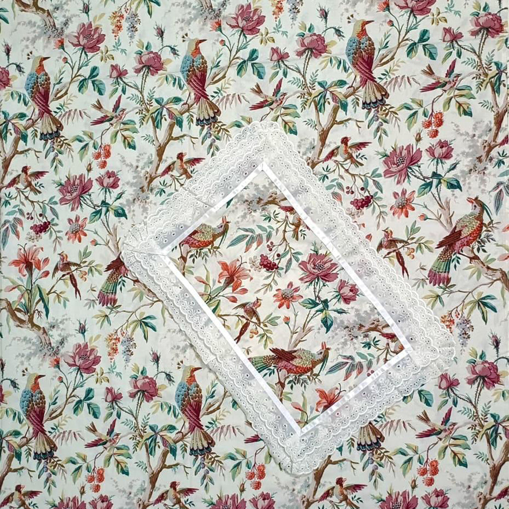 Anokhi Pure Cotton Bedsheet with 2 Quilted Pillow covers 5