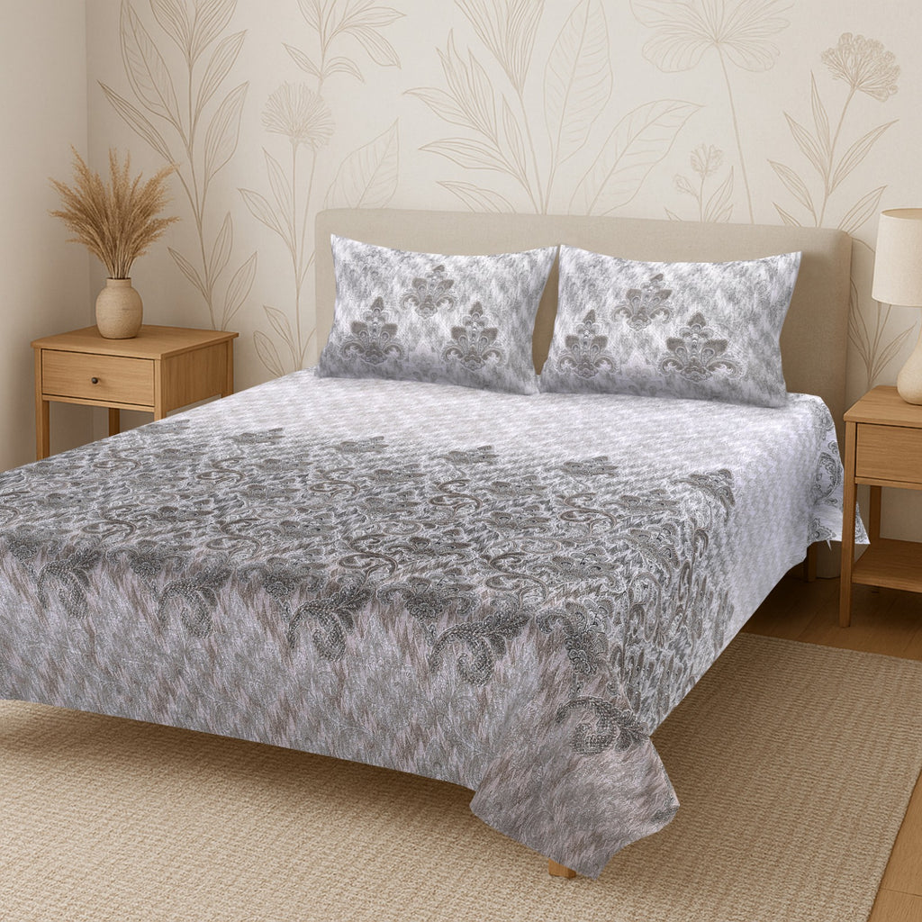 Italian “Stone Royale” Cotton King Size Bedsheet (108 x 108 inches)