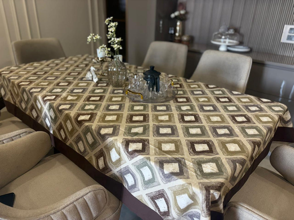 6 Seater Dining Table Cover – Premium Fabric